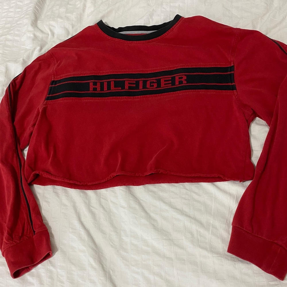 Tommy Hilfiger vintage cropped long sleeve